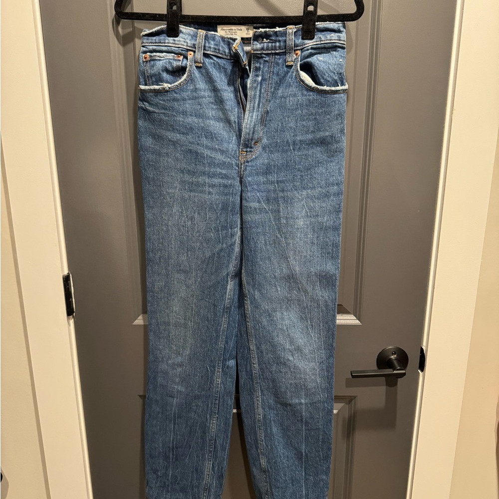 Abercrombie & Fitch Blue Straight Leg Jeans